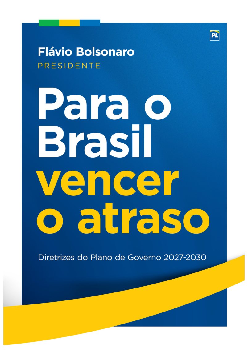 Capa do plano de governo de Flávio Bolsonaro