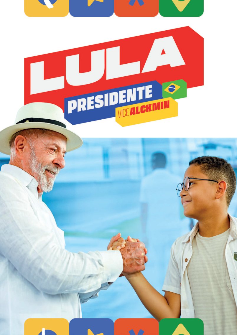 Capa do plano de governo de Lula